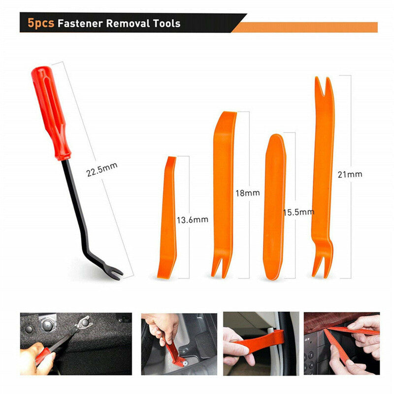 Car sales riveting kit, nylon bumper fender rivet clips, door trim panel clips - n