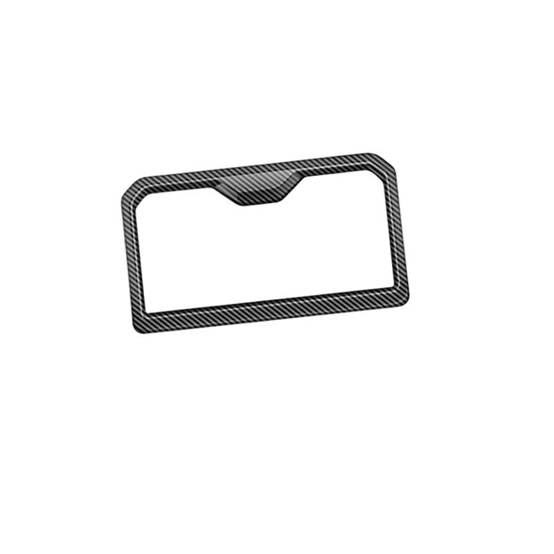 Carbon ABS front and rear cupholder cover trim frame for Tacoma 2024+ n