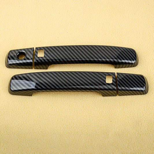 4Pcs Carbon Fiber Style for Smart Side Door Handle Frame Fit for Nissan Altima 08-13