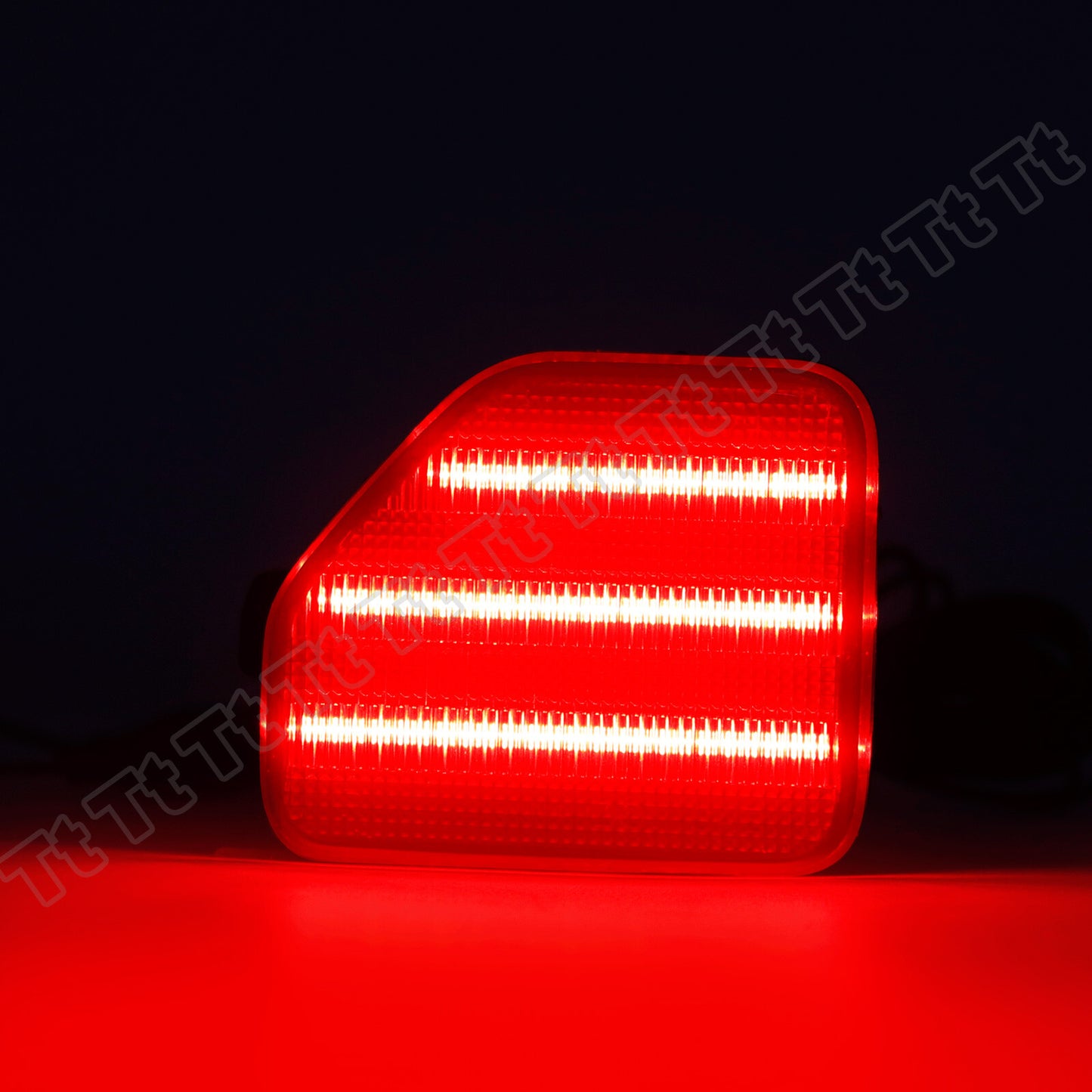 2pcs Red LED Rear Bumper Reflector Tail Light Kit for 2018 - 2021 for Jeep for Wrangler JL- v