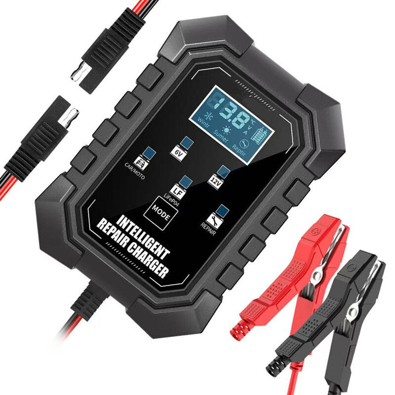 Car Lithium Lead-Acid Battery Maintainer Automatic Battery Trickle Pulse Charger