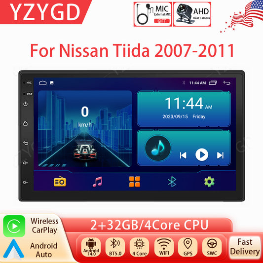 for Nissan Tiida 2007-2011 Android Auto Carplay Car Stereo Radio WIFI Screnn GPS