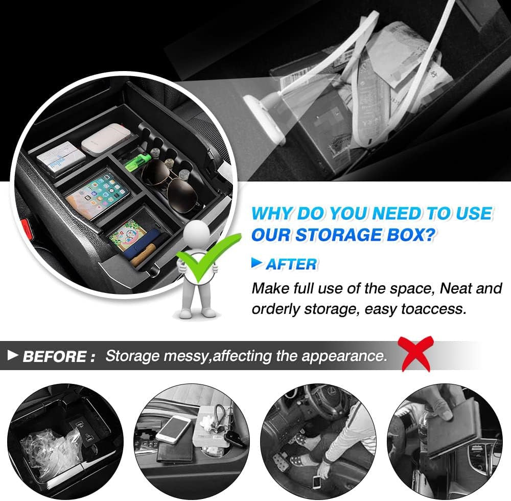Center console storage tray for 2021-2024 F150 storage box accessories. n