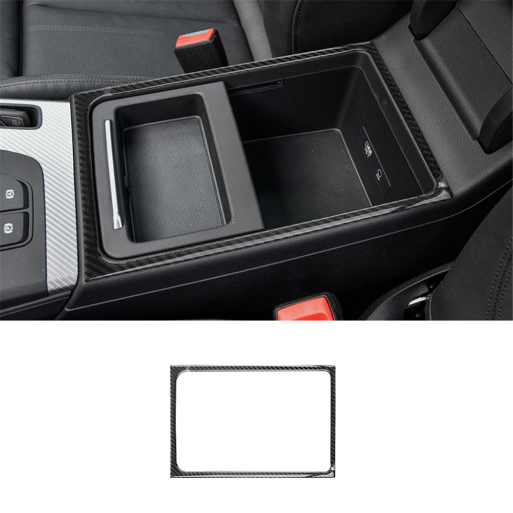 Red Carbon Fiber Below Power Outlet Frame Cover Trim for Jeep for Wrangler 2007-2010 v