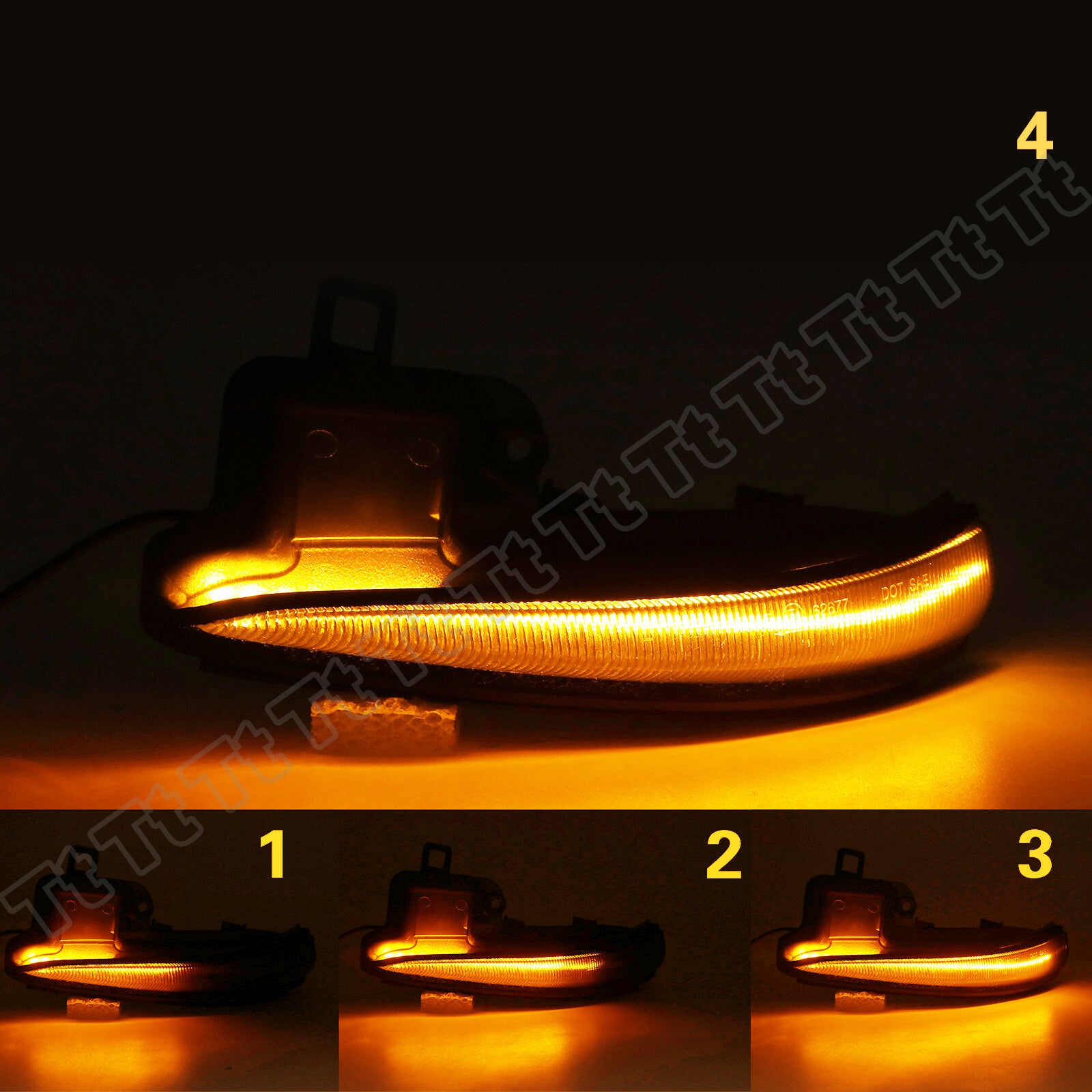 Switchback LED Side Mirror Turn Signal Light for RAV4 19-23 Tacoma 16-23- v
