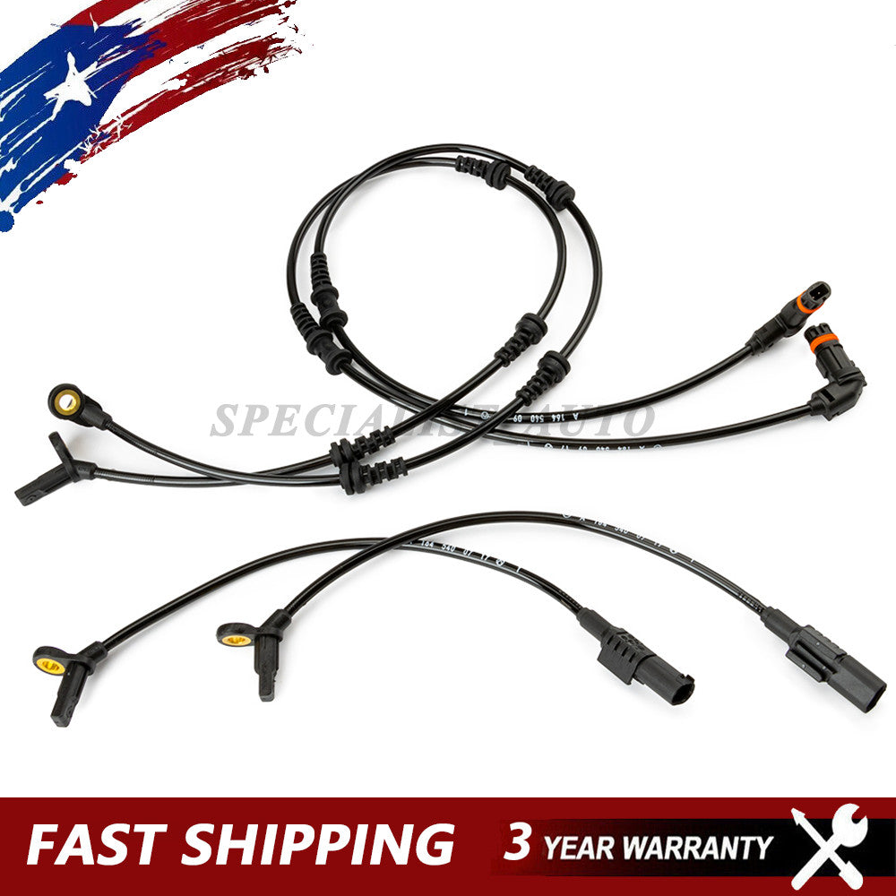 4 x For 06 2007-2011 for Mercedes-Benz ML350 R350 Front Rear ABS Wheel Speed Sensor