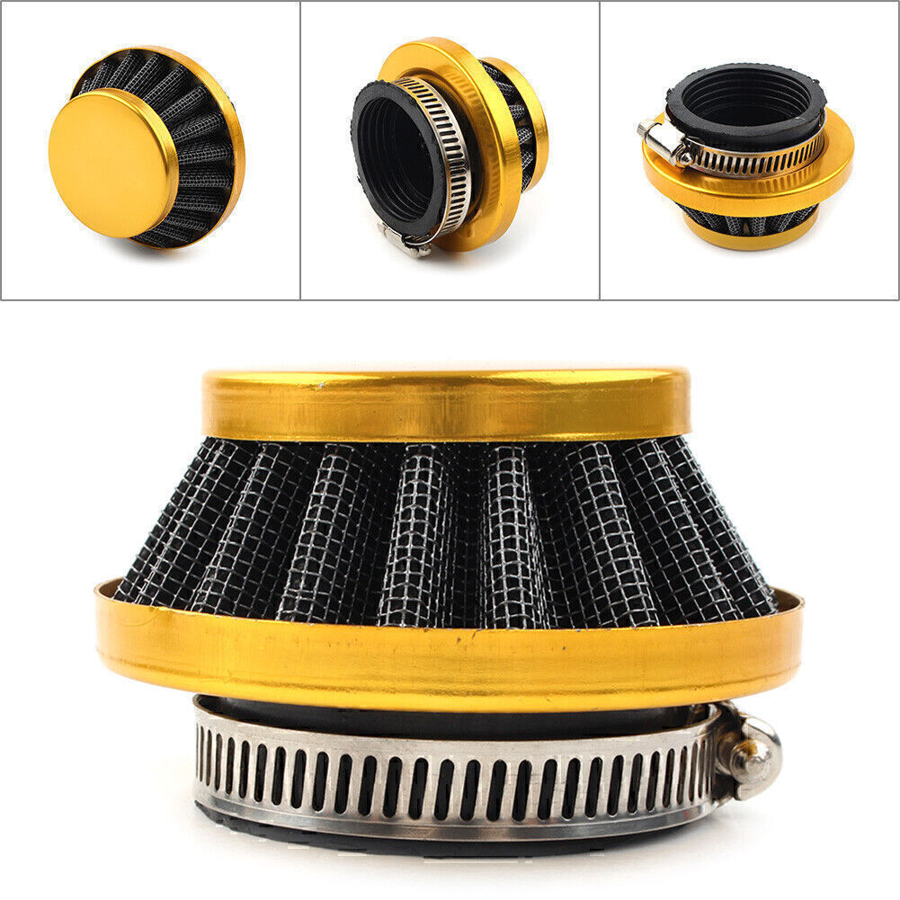 42 44mm Air Filter For 47cc 49cc 2 Stroke for Mini Dirt Pocket Bike ATV Quad Gold Q