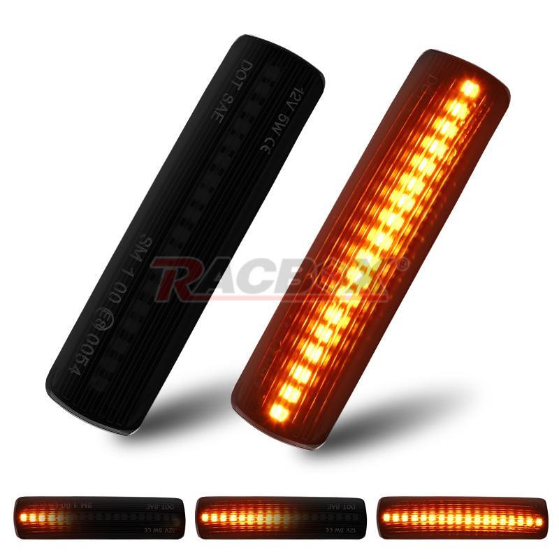 Smoke Amber LED Turn Signal Side Marker Lights For 06-13 for Range Rover Sport L320