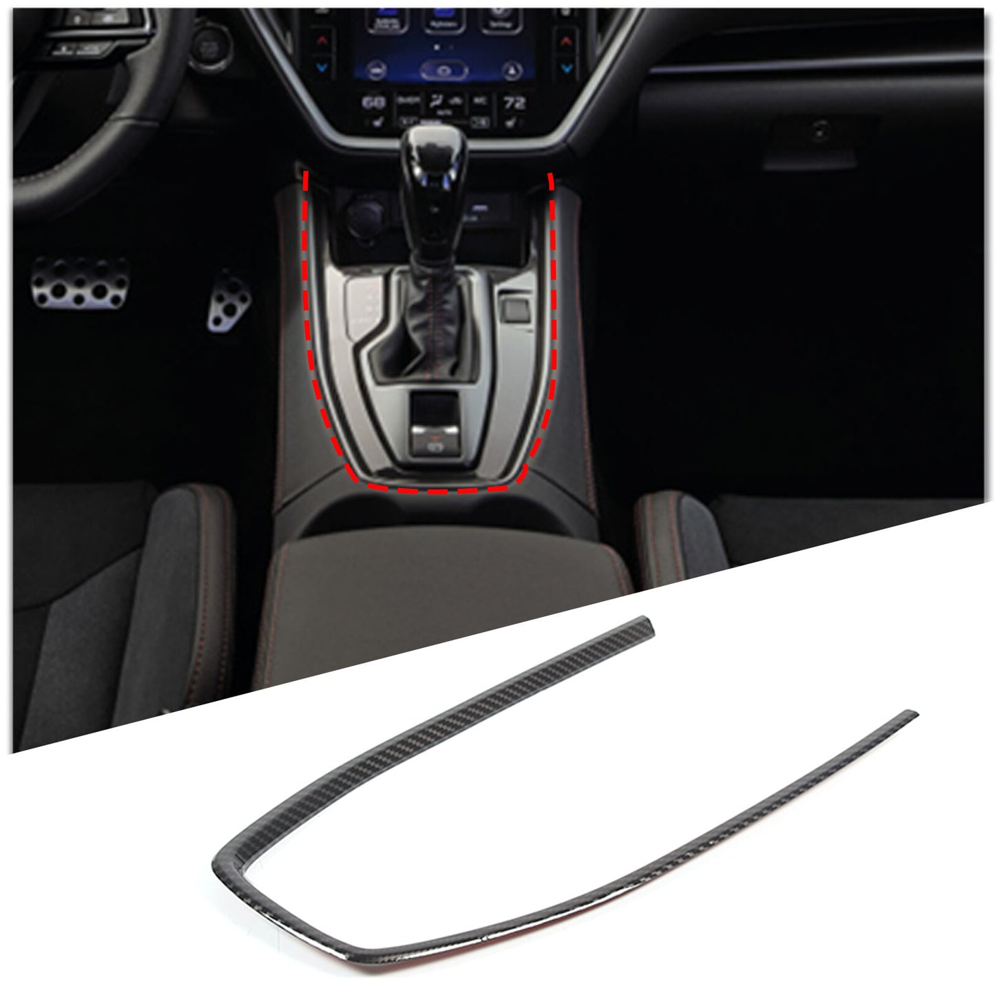 Gas brake pedal cover decoration for C E S GLC GLE W205 W213 X253 W167- v