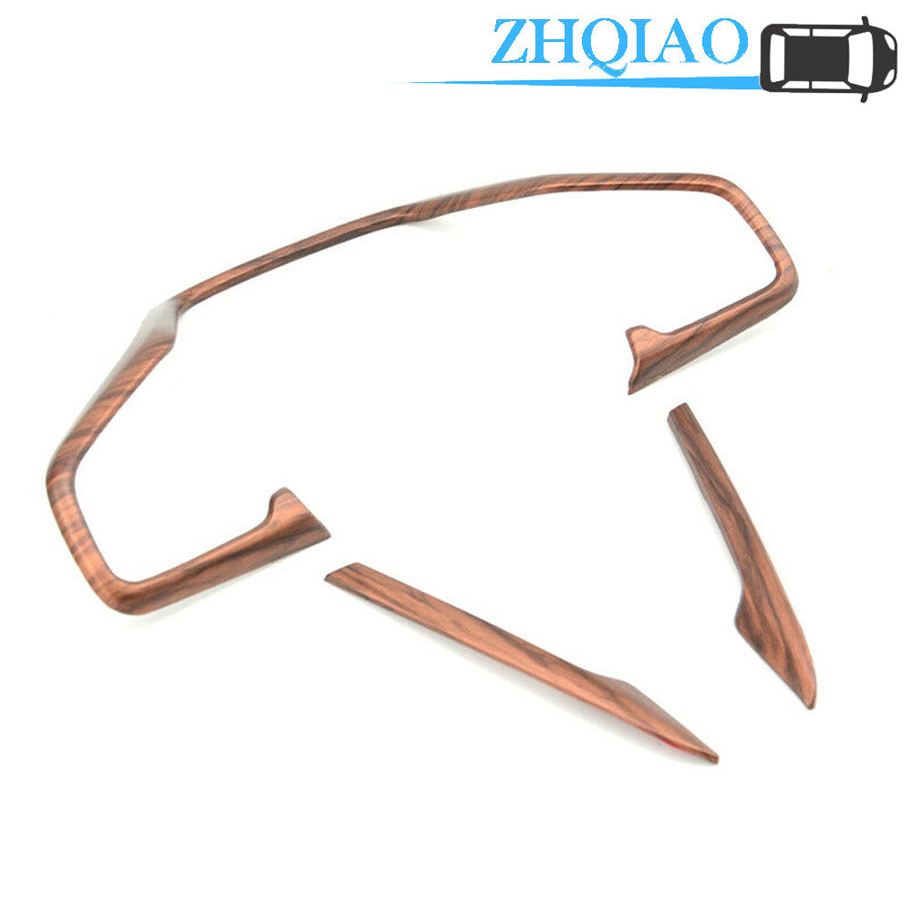 ABS Peach Wood Grain Steering Wheel Frame Cover Trim Fits for Honda CRV CR-V 17-18