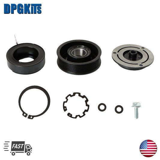 AC Compressor Clutch Kit Pulley Coil for 2005 - 2015 for Toyota Tacoma 2.7L 4.0L