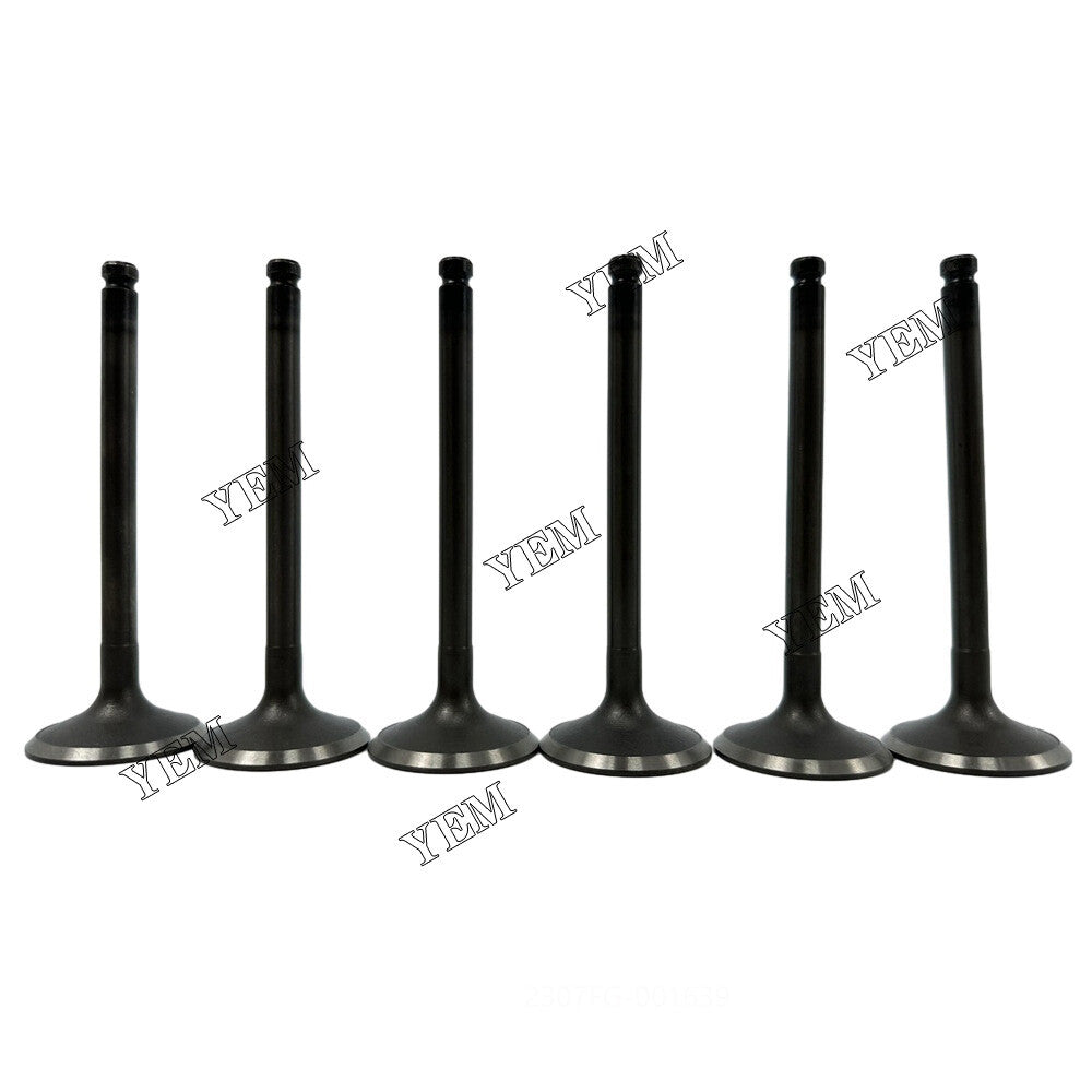 12-piece pack of 6BB1 intake and exhaust valves for Isuzu diesel engines.