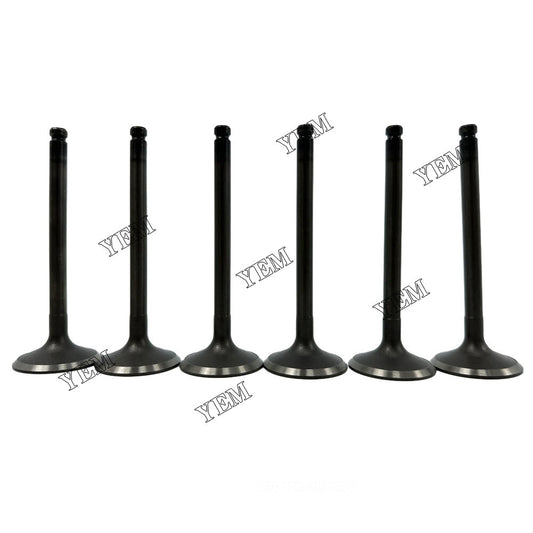 12-piece pack of 6BB1 intake and exhaust valves for Isuzu diesel engines.