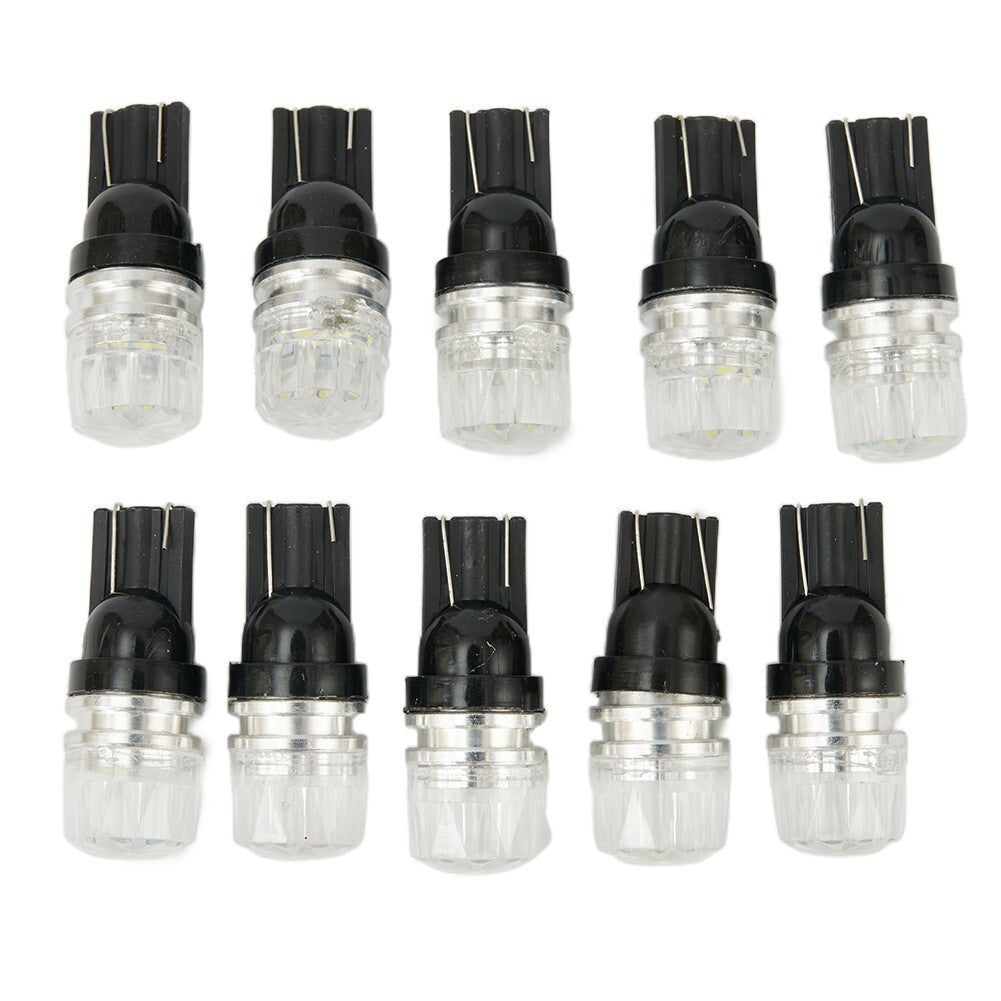 10x White For 2SMD LED High Power Dome Map License Light Bulbs 168 194 v