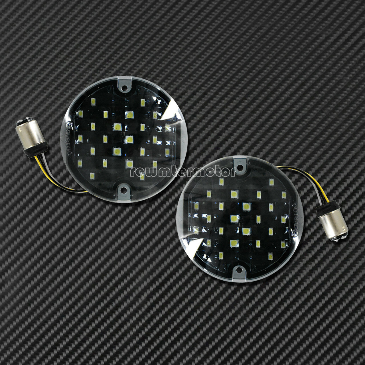 1157 LED Flat Style Amber Turn Signal Running Light Fit for Harley Touring FLHR Q