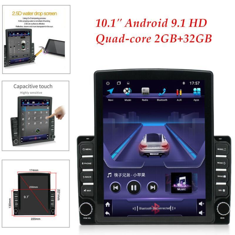 Universal 1DIN 10.1-inch Android 9.1 GPS WIFI Quad-core 2+32GB Car Stereo Radio n
