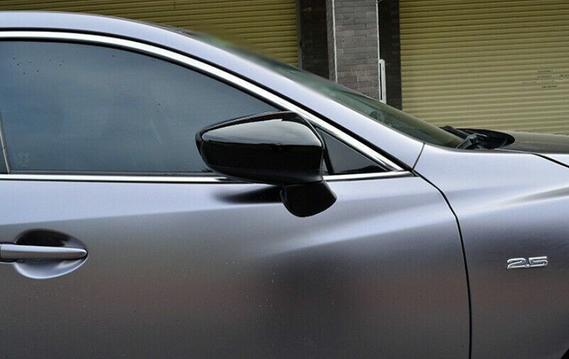 for Mazda 6 Atenza 2018-2019 Gloss Black Rearview Side Mirror Molding Cover Trim