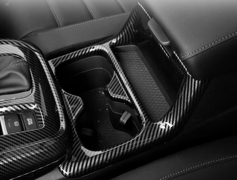 for Honda CR-V CRV 2023-2024 Carbon Fiber Center Console Water Cup Holder Frame