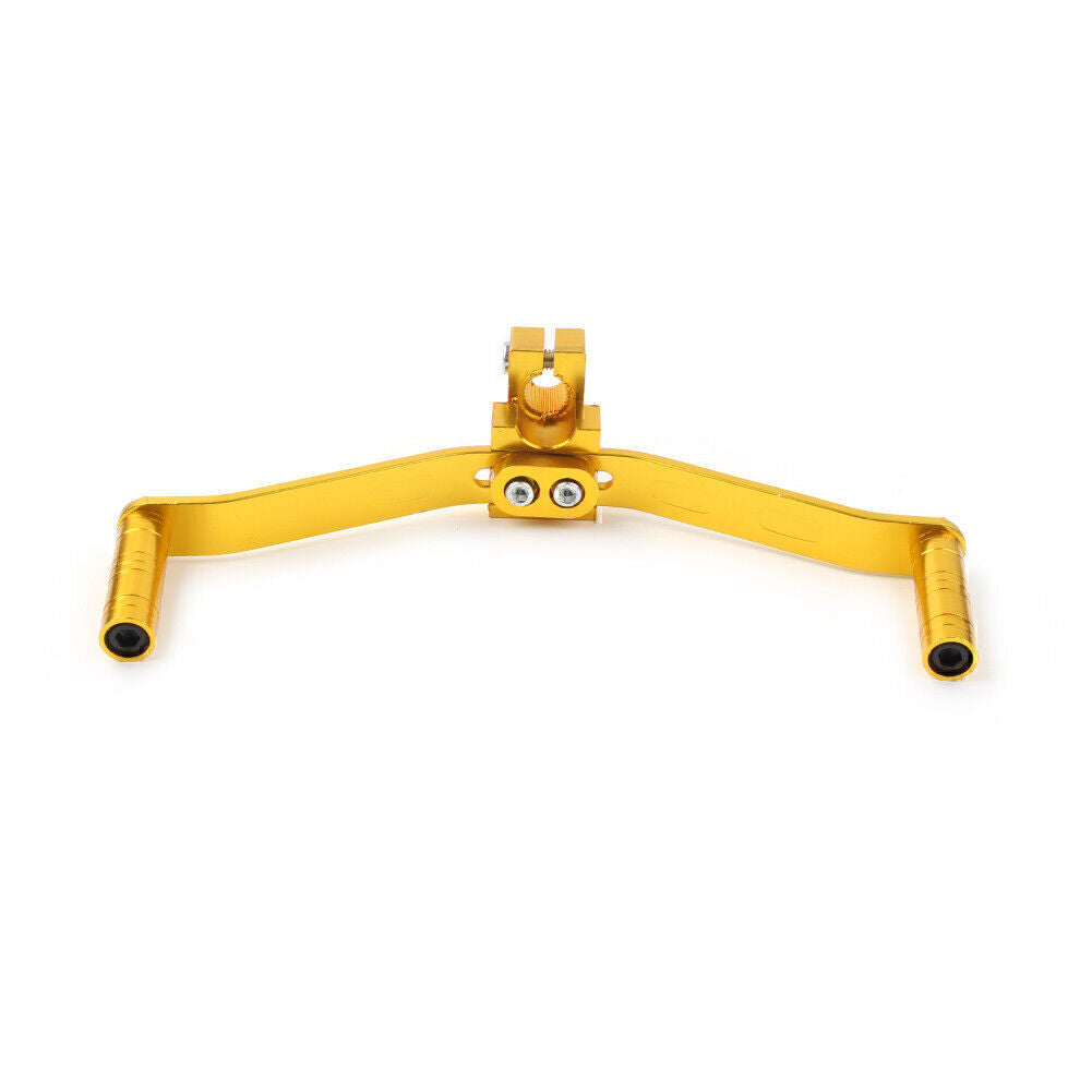 1pcs Motorcycle Dual Way Gear Shift Lever Footrest Pedal Shifter Gold Aluminum Q
