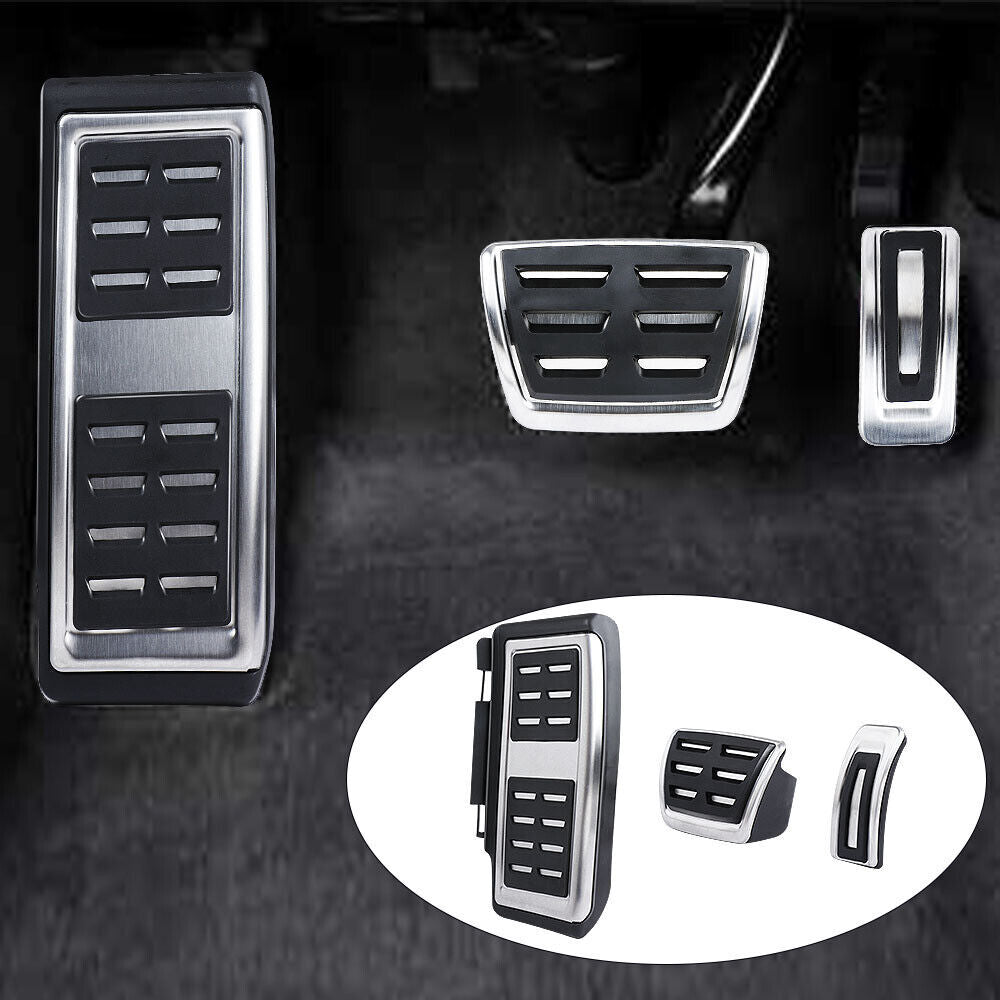 3x Footrest Gas Brake Pedal Cover for VW for Golf MK7/MK8 for Skoda Octavia MK3/MK4 for Audi