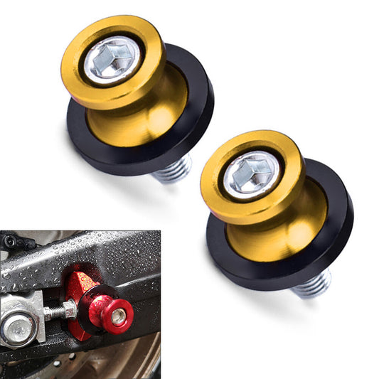 Schwingenspulen Slider Stand Schraube 8MM f¨¹r for HONDA CBR 600 900 1000RR Paar Gold