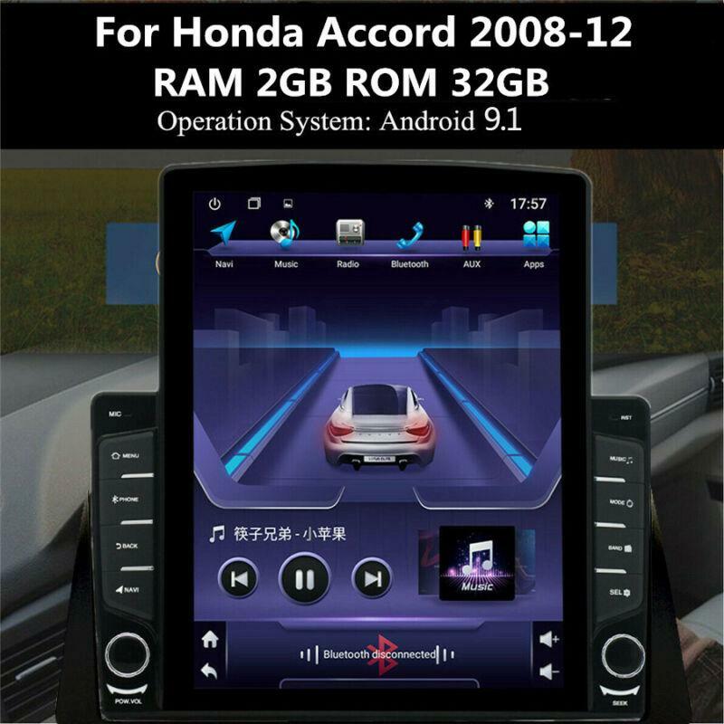 Compatible with 2008-2012 for Honda Accord, vertical 9.7-inch touchscreen, Android 9.1, radio, GPS, 2+32G. n