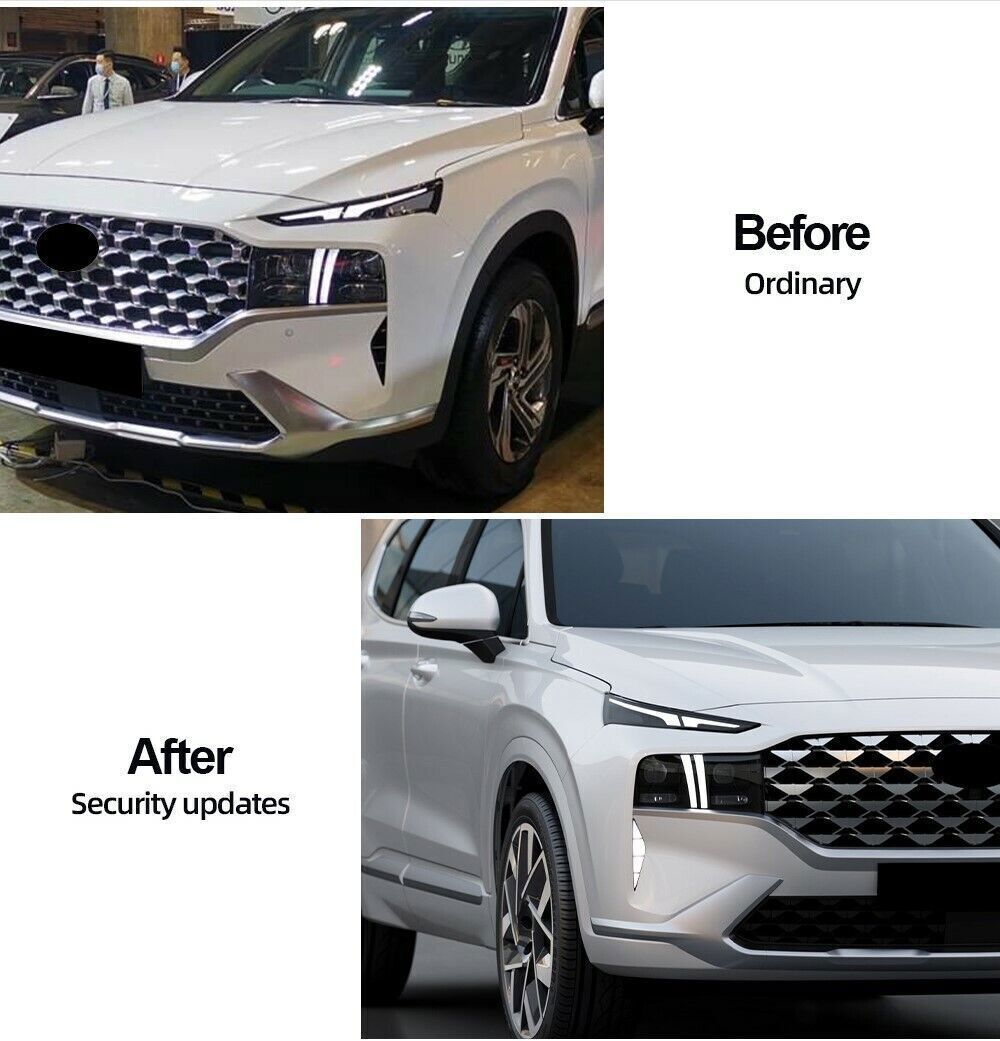 for Hyundai Santa Fe 2021-2022 LED DRL Daytime Running Lamps W/Turn Signal Pair