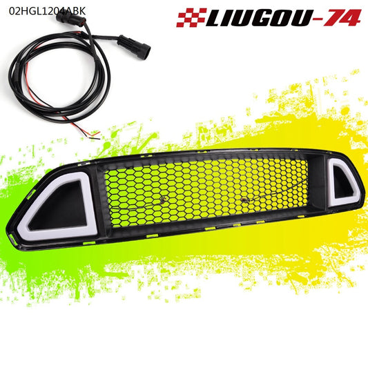 Suitable for 2015 16 17+ for Mustang front grill grille with DRL LED lights- v
