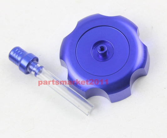 39MM Blue CNC Billet Fuel Tank Gas Cap 50CC-125CC ATV Quad Taotao Roketa NST BMX