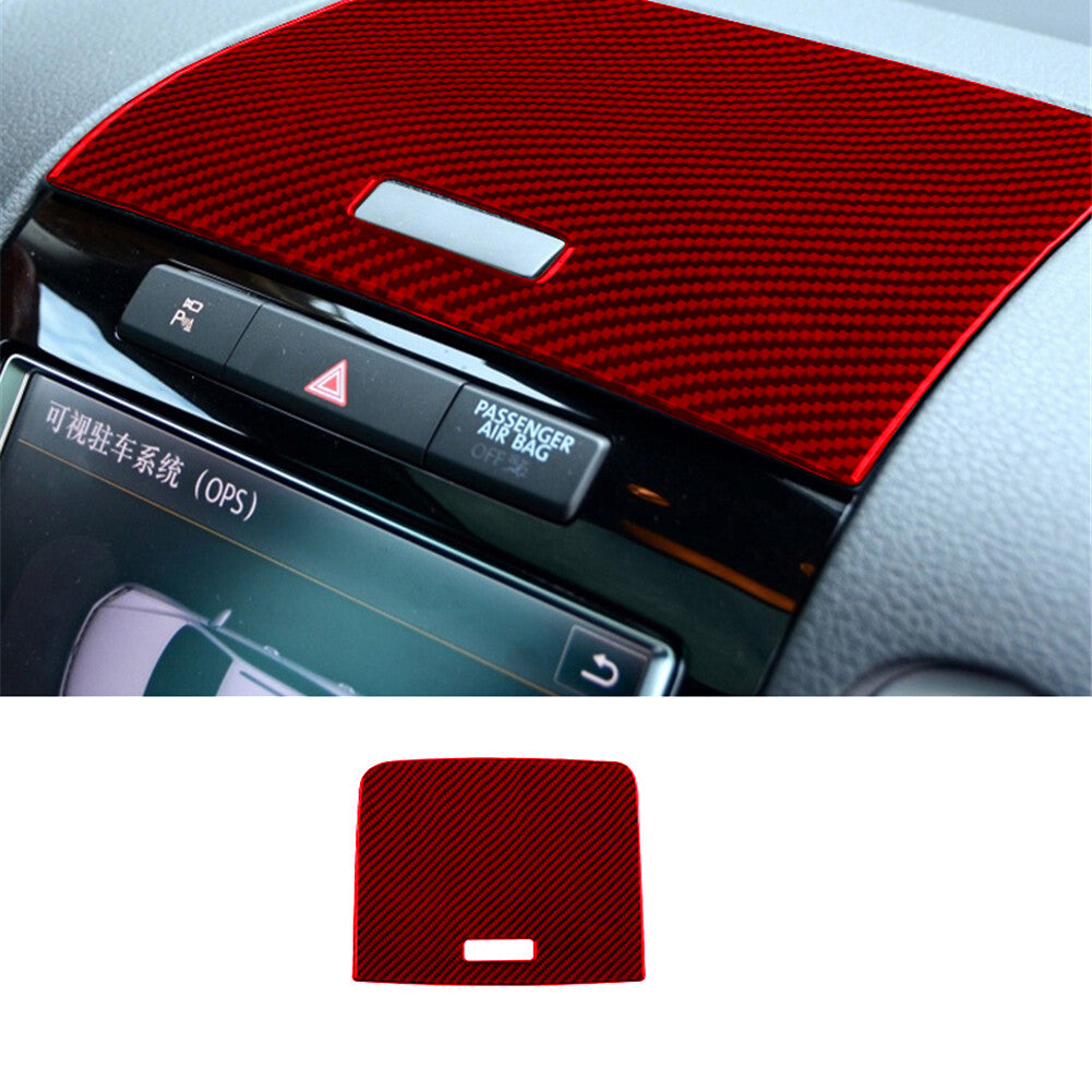 Carbon Fiber Inner Center Control Panel Cover Trim for Volvo V60 2010-2017 LHD v