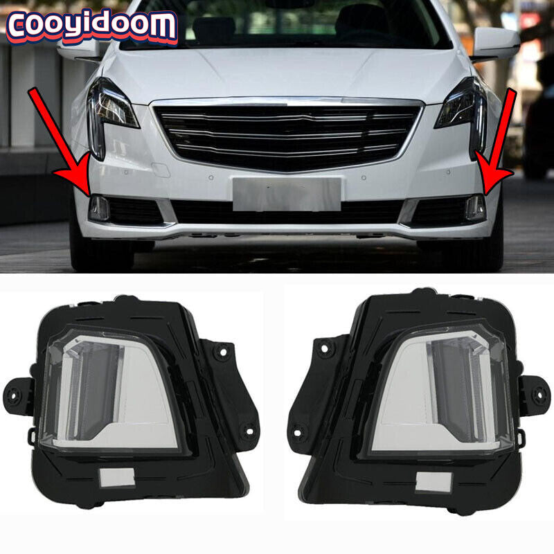 Daytime running lights for the driver and passenger sides of the 2018 and 2019 for Cadillac XTS