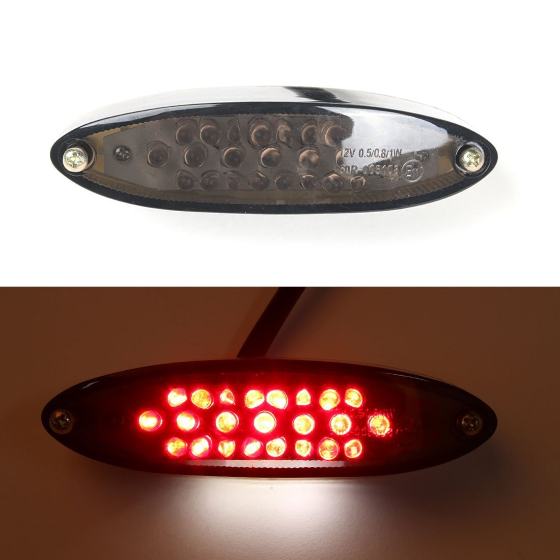 LED Brake Light Stop Running Rear Tail License Lamp For Universal Motorcycle