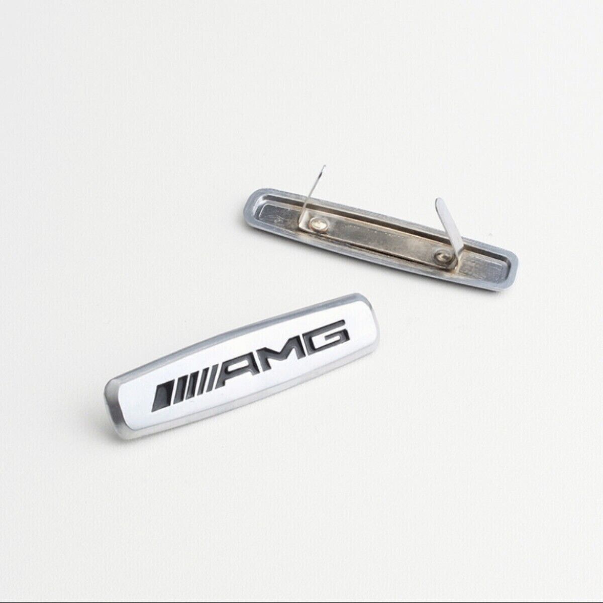 Fit For AMG Logo Emblems Front for Seat Tuning Badges Metal 2PCS