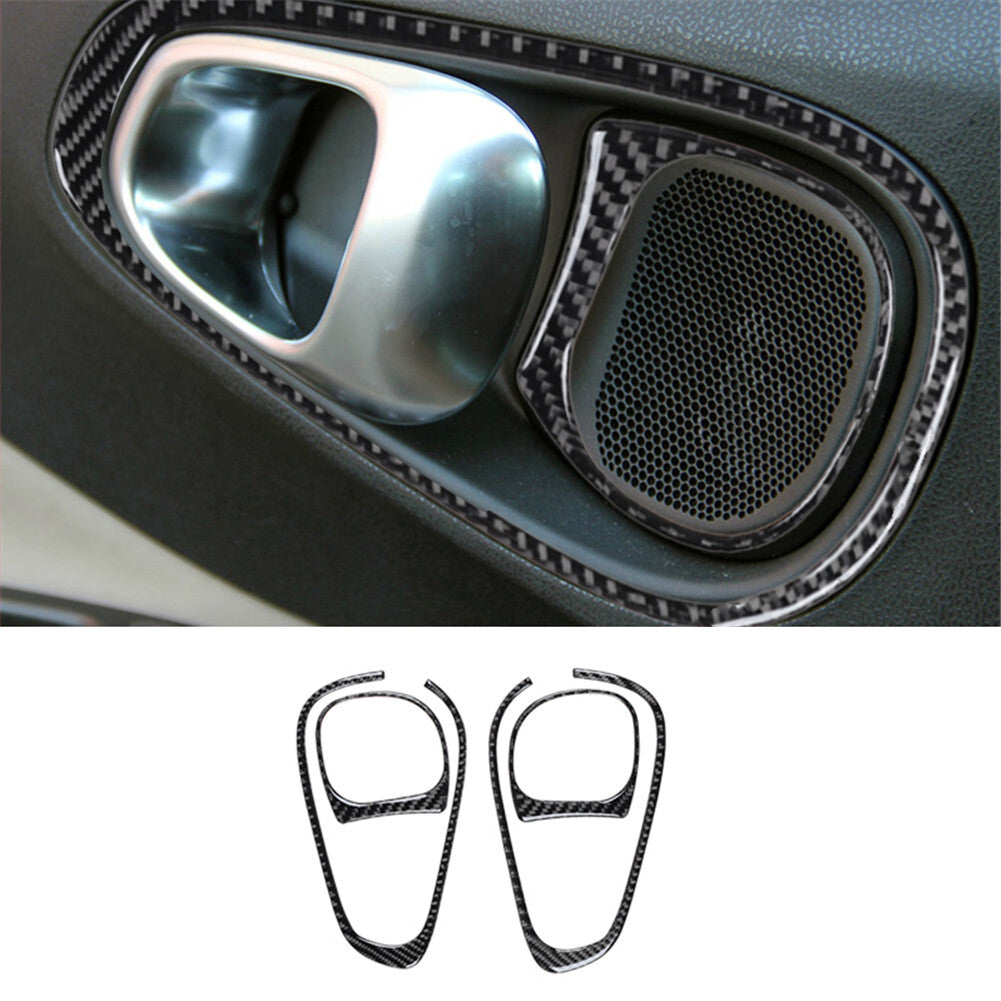 Car DVD Player Frame Panel Trim Cover Carbon Fiber For 350Z 2006-2009 Red v