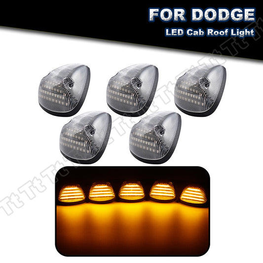 Piece mounted LED top cab roof running lights suitable for 1994-1998 for Ram 1500 2500 3500 for Ram trucks- v