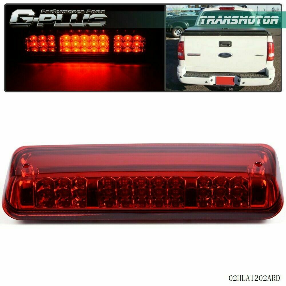 Fits 04-08 F150 Explorer Red LED Third Tail Brake Light Cargo Roof Light - v