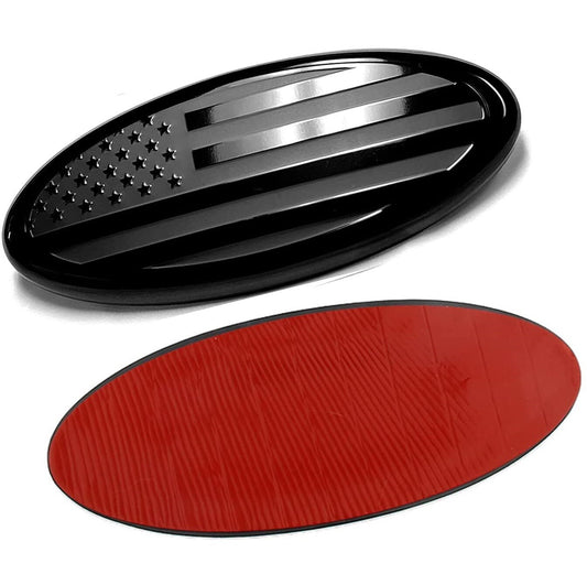 7inch Black Front Rear Grille US Flag Emblem Nameplate  for ford  Escape Ranger