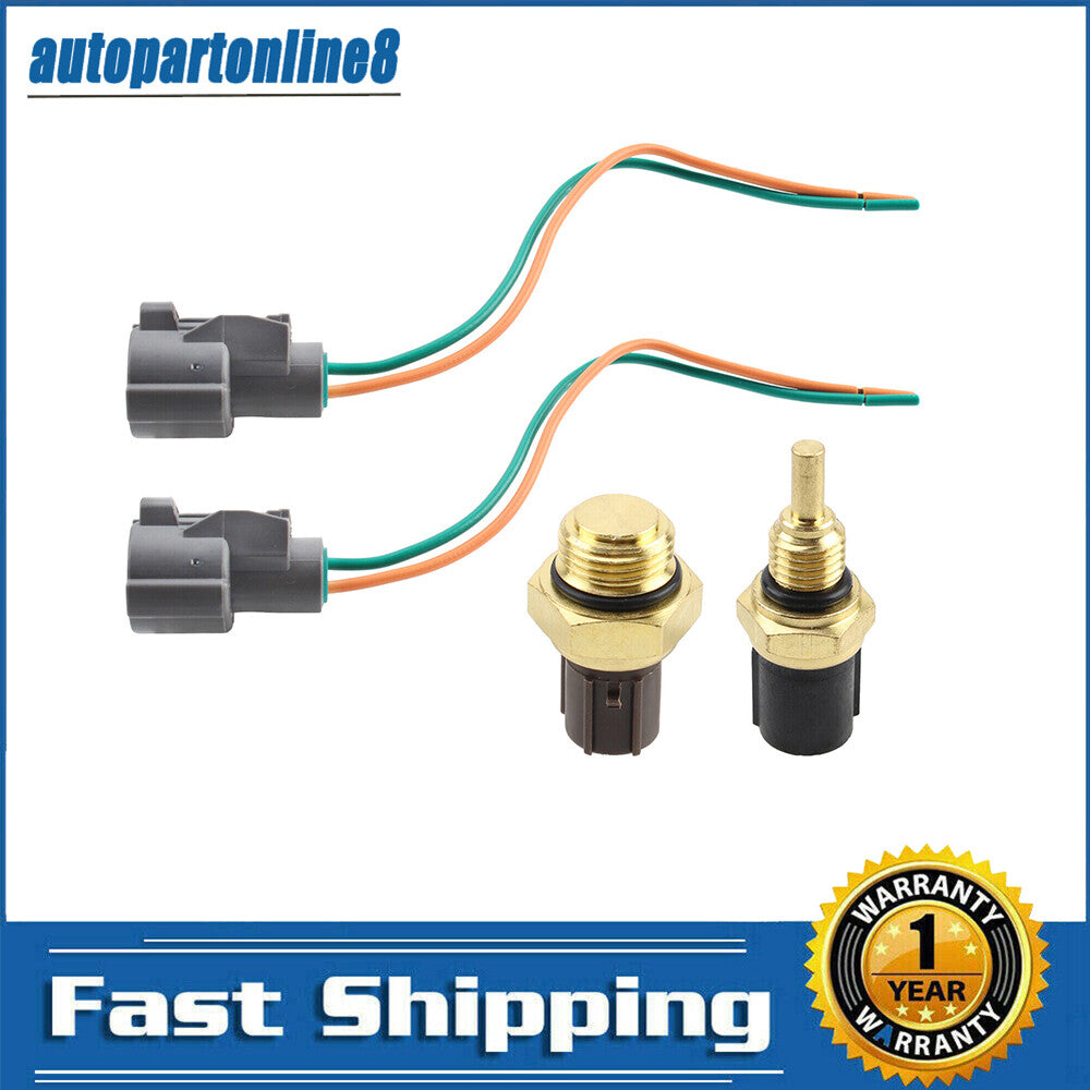 4X for Honda for Acura Radiator Coolant Fan Temperature Sensor Water Temp Switch set Q