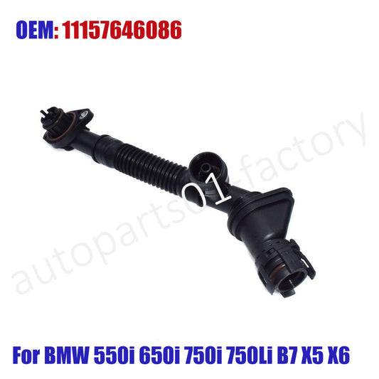 Crankcase Vent Hoses Right for 11157646086 for BMW 550i 650i 750i 750Li B7 X5 X6 N63