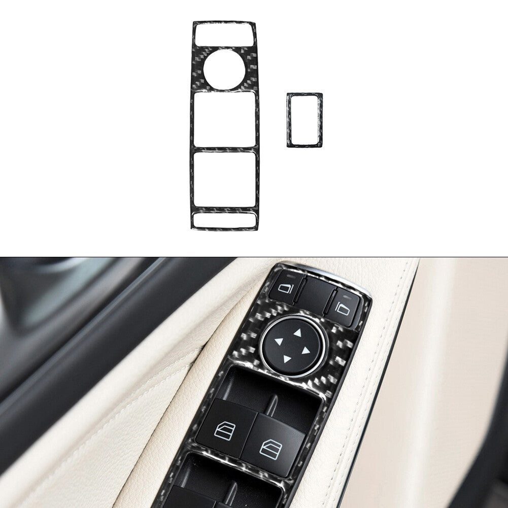 Carbon Fiber Hazard light Inner Outer Frame Trim Cover for KIA Sedona 2015-2016 v