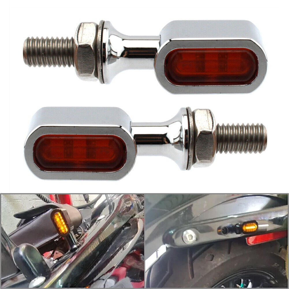 for Mini LED Turn Signal Light Run Indicator Lamp for Harley Dyna Touring Sportster Q