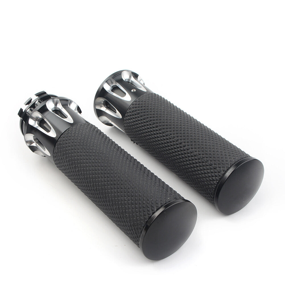 Motor 1'' Handle Bar Hand Grip for Harley Touring Street Glide Softail Dyna TU5 Q