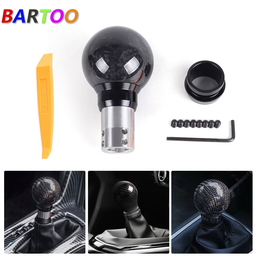 Forge Automatic AT MT Car Gear Shift Knob Shifter Push Button Press Style