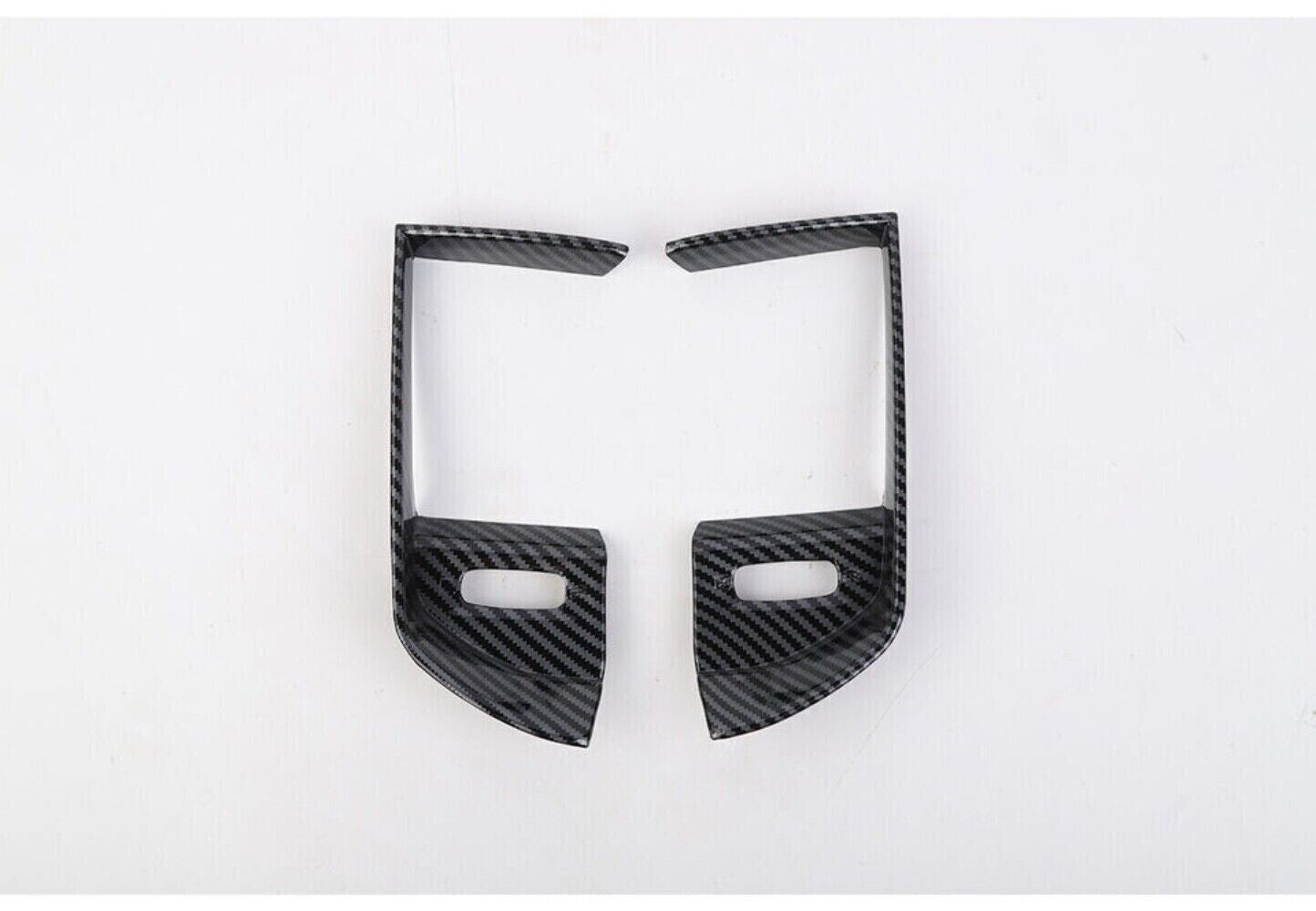 Carbon Fiber Console Air Condition Vent Cover Trim for Dodge for Ram 1500 2019-2023. n