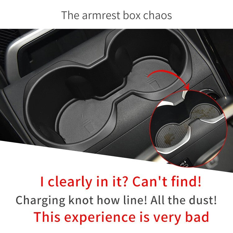 for 2022 2023 for BMW X1 IX1 Cup Holder Storage Box for BMW 2024 X2 IX2 Central