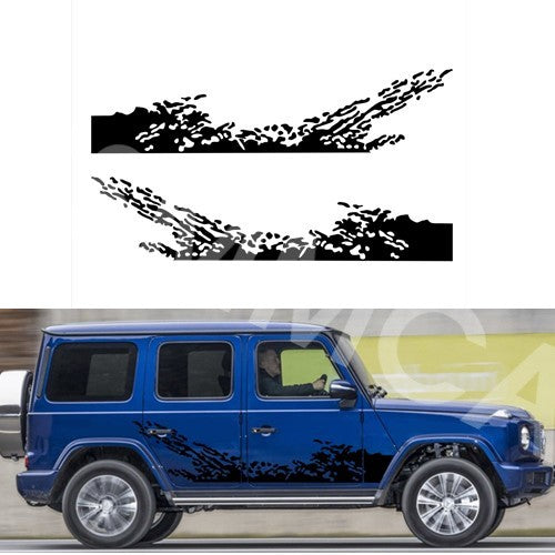 62.99X17.72in Car Vinyl Stickers Offroad Splash Decal Graphics Body Decoration