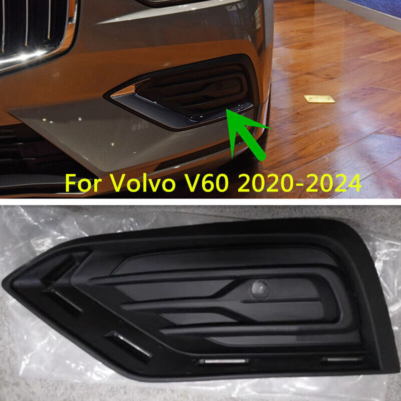 Left Side ABS Bumper Fog Lamp Cover Bezel Grille for Volvo V60 2020 2021-2024