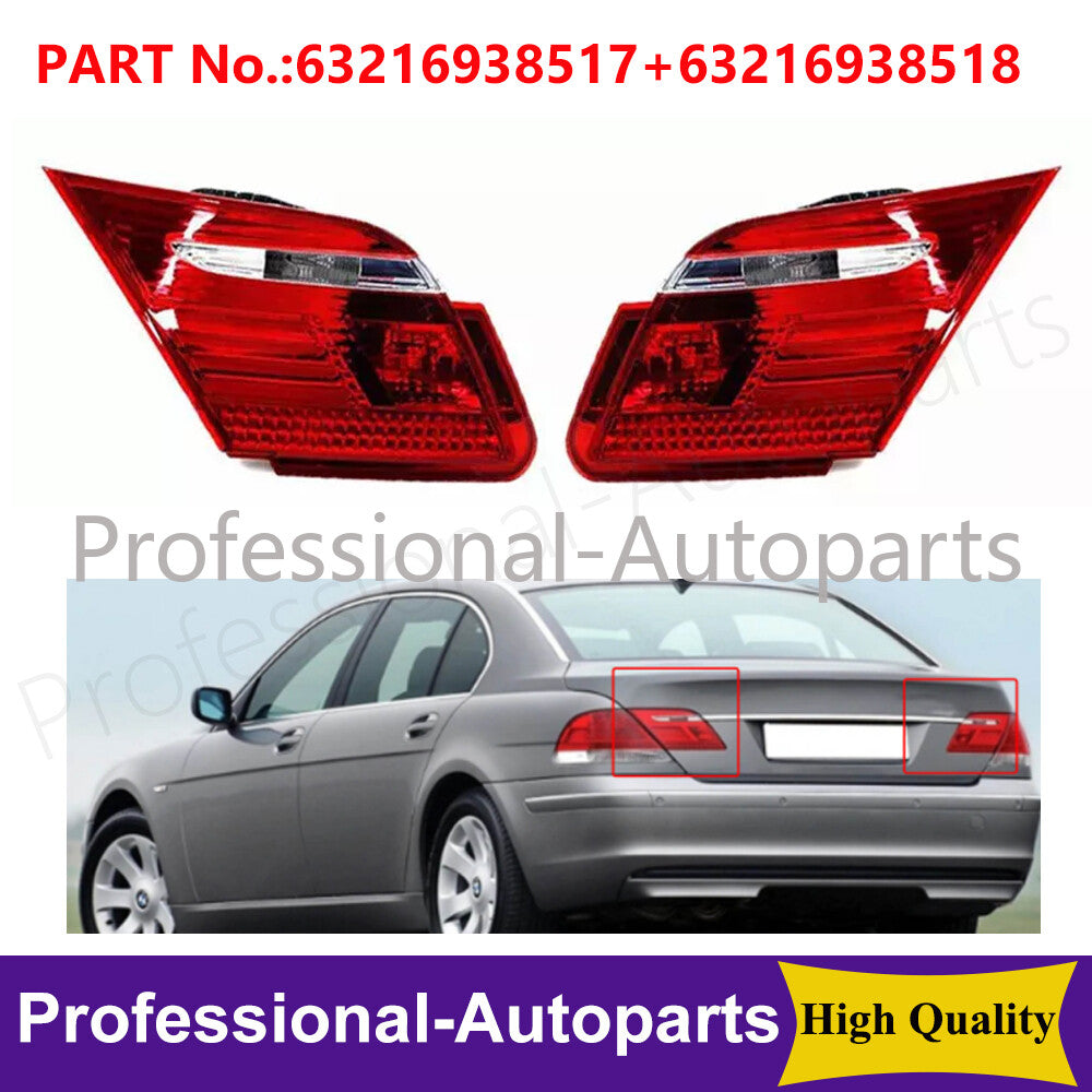 One pair of rear inner taillights suitable for BMW 2005-2008 7 Series E65 E66 745i 750Li