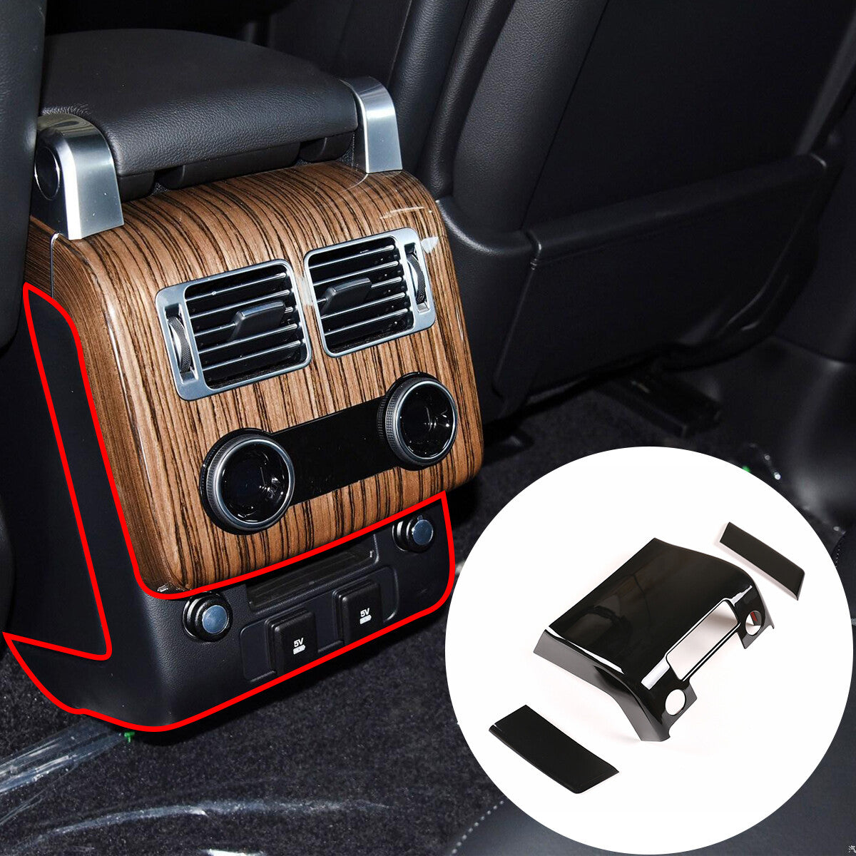 ABS rear air vent socket button cover trim for Land Rover for Range Rover Vogue L405 n