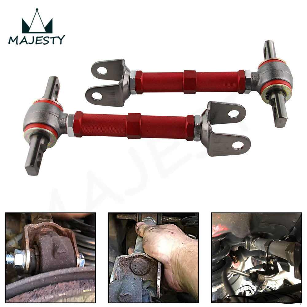 Rear Adjustable Camber Kit For 02-06 for Acura RSX 01-05 for Honda for Civic 2002-2005 Red